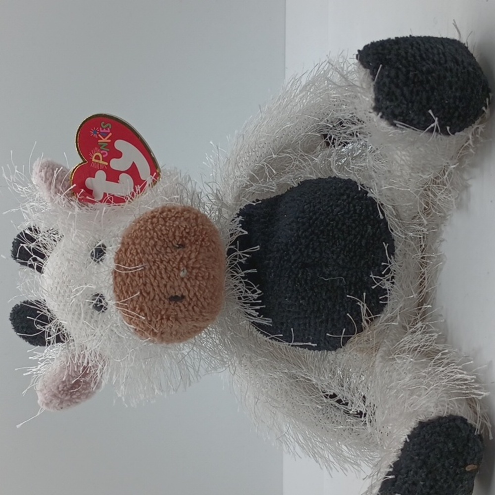 Ty Punkies Collection “Butters” the Cow  - 2003 Ty Bear Beanie Baby w/ Tags